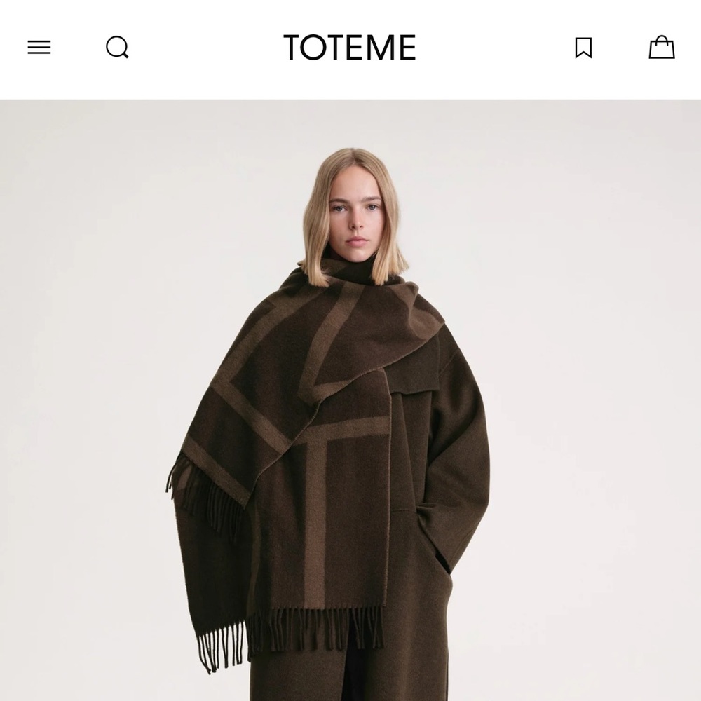 Toteme wool anagram scarf. nwot